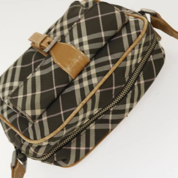 BURBERRY Nova Check Shoulder Bag Nylon Black Auth 39654 - Picture 6 of 16